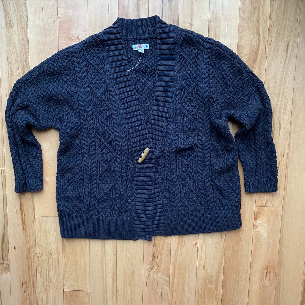 NWOT LL Bean‎ fisherman cardigan